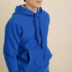 Alex MillThermal Lined Fleece Hoodie - Cobalt