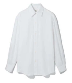 Alice PearlUnisex Linen Shirt - White