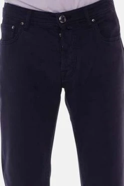 Jacob CohenBard Textured 5 Pocket - Navy Blue