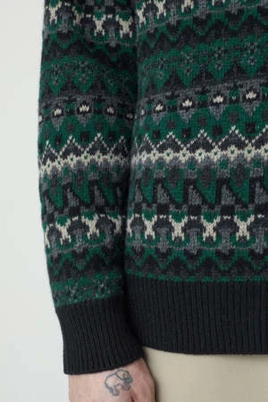 ClosedFair-Isle Jumper - Fern Green 6 ClosedFair-Isle Jumper - Fern Green - Image 4