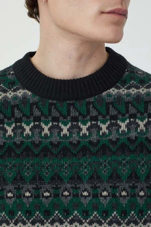 ClosedFair-Isle Jumper - Fern Green 5 ClosedFair-Isle Jumper - Fern Green - Image 3