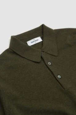 Gran SassoCashmere Wool LS Polo - Dark Green -Garmentory Shop Cashmere Wool LS Polo Dark Green 20230929164753 2
