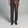 Gabriela Coll GarmentsCoated Silk Trousers - Copper -Garmentory Shop Gabriela Coll Garments Coated Silk Trousers Copper 20230330221326