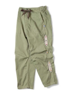 KapitalSulfur Herringbone EASY BAKER Pants - Khaki