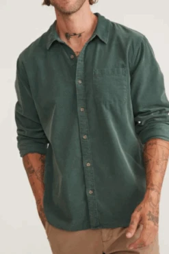 Marine LayerLightweight Cord Shirt - Bistro Green -Garmentory Shop Lightweight Cord Shirt in Bistro Green 20230829233310 1