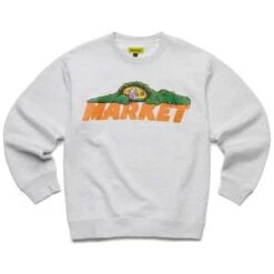 MARKETMarket Belly Of The Beast Crewneck Sweatshirt - Ash
