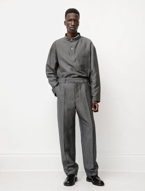 LemaireMilitary Chino Pants - Dark Stone 3 LemaireMilitary Chino Pants - Dark Stone