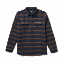 Roark RevivalNordsman Long Sleeve Flannel Shirt - Dark Navy 2