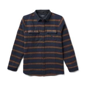 Roark RevivalNordsman Long Sleeve Flannel Shirt - Dark Navy 2 3 Roark RevivalNordsman Long Sleeve Flannel Shirt - Dark Navy 2